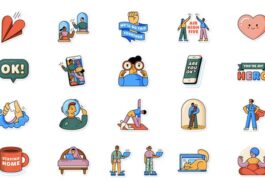 WhatsApp releases a set of six wrap stickers